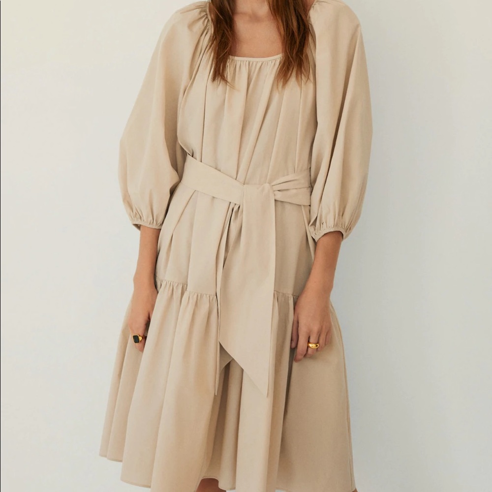 Mango puffy sleeves dress bloggers fav - Picture 3 of 9